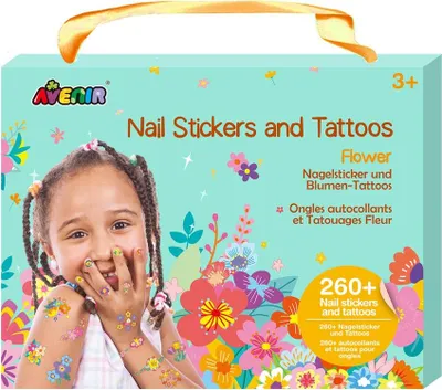 Produktbild von Avenir Nagelaufkleber und Tattoos Blumen