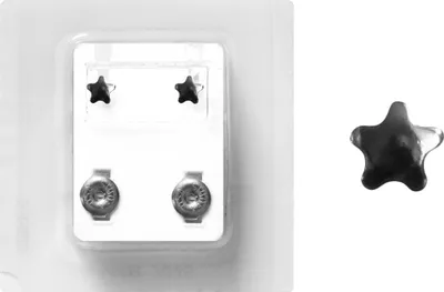 Produktbild von Erstohrstecker Chirurgenstahl Sterile Ohrstecker mit Stern 4mm