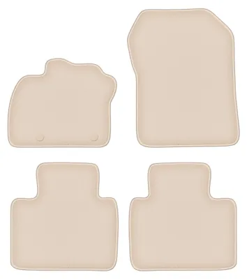 Produktbild von Velours-Fußmatten für Renault Zoe 2013- (Schrägheck) – 4-tlg, Beige, passgenau – Wielganizator FORTUNA