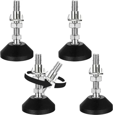 Produktbild von 4 Stück Nivellierfüße, M10 x 50 mm Verstellbare Möbelfüße für Tische und Stühle