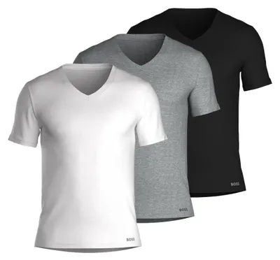 Produktbild von BOSS T-Shirt aus der Select Serie mit V-Ausschnitt im praktischen 3er-Pack