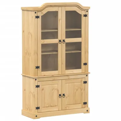Zdjęcie produktu dla Witryna Corona, 103,5x42x180 cm, lite drewno sosnowe