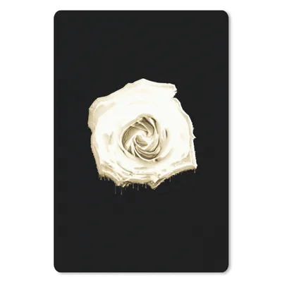 Produktbild von MuchoWow® Mauspad Mousepad Blume - Weiß - Rose 18x27 cm - Mousepads - Maus Mat - Pad - Mausunterlage