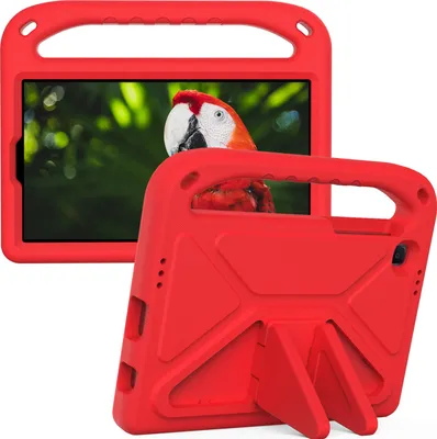 Produktbild von Hülle für Samsung Galaxy Tab A7 Lite 8,7 Zoll 2021 SM-T220 /SM-T225, Leichte Stoßfeste Eva Kinder Schutzhülle mit Griff und Faltbarem Ständer Rot