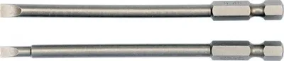 Zdjęcie produktu dla Długie końcówki z rowkiem 4 x 100 mm i 5 x 100 mm, zestaw 2-częściowy, stal S2