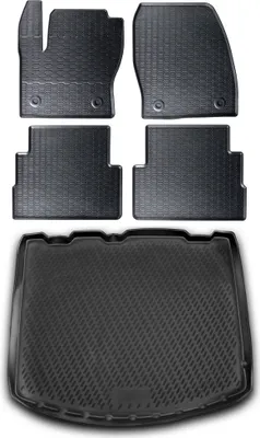 Produktbild von Gummi Kofferraumwanne + Fußmatten Set für Ford Kuga MK2, Bj. 3/2013-1/2016
