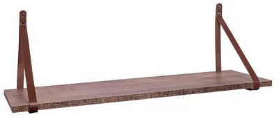 Imagen del producto de KOTARBAU Estantería de pared estilo colonial, madera de roble, estante flotante, 120x25x1,8 cm, color marrón