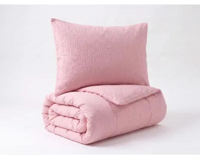 Immagine prodotto di Biancheria da letto in crêpe francese UNI 200x200, 70x90cm Rosa