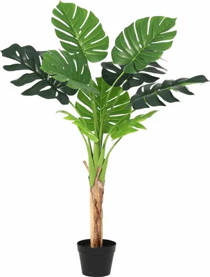 Zdjęcie produktu dla Monstera Deliciosa sztuczna roślina 120 cm – duża roślina dekoracyjna – roślina pokojowa niewymagająca pielęgnacji do salonu, biura i recepcji