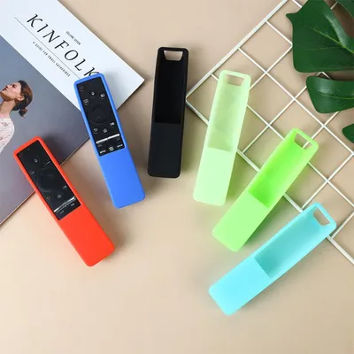 Image de INF Étui de Protection en Silicone pour Télécommande Samsung Courbée - Antichoc, Antidérapant, Résistant à l'Eau Le noir