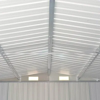 Immagine prodotto di vidaXL Capanno da giardino Grigio 257x779x181 cm Acciaio zincato