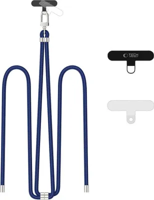 Produktbild von Tech-Protect C7S Rope Crossbody Strap Marineblau/Silber