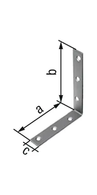 Obrázek produktu pro Alberts 851897 Stuhlwinkel, Edelstahl, 60 x 60 x 16 mm, 50er Set