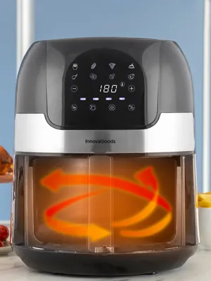 Obrázek produktu pro Bezolejová fritéza InnovaGoods Fryinn 3500 Černá Nerezová ocel 1400 W 3,5 l
