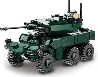 Produktbild von Wange 3517 – EBRC Jaguar Panzerfahrzeug, 381 Teile | Militärbausatz