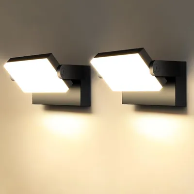 Immagine prodotto di Applique a LED, 2 pezzi, 40 W, IP65, 3000 K, orientabili, per esterni, Kingwei