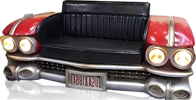 Produktbild von Sofa Auto Halbes Fahrzeug Ratro Cinema Couch Polster Garnitur Ledersofa Couchen