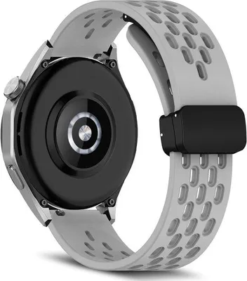 Productafbeelding van Siliconen armband 18 mm, 19 mm, 20 mm, 22 mm - magnetisch - verstelbaar - sportarmband - Vemera