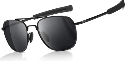 Image de Lunettes de soleil militaires polarisées pour hommes Pilot Style - Temple de la baïonnette