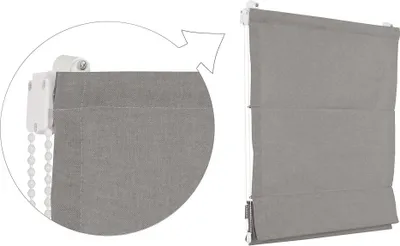 Zdjęcie produktu dla Rolety rzymskie Roleta plisowana 100x240 cm szara Rolety Premium