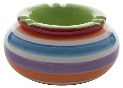 Produktbild von Dolomite Storm Aschenbecher Keramik grun 11,5 x 6,5 cm