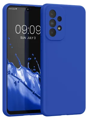 Produktbild von kwmobile Handyhülle für Samsung Galaxy A33 5G Hülle - Case Silikon - Kabelloses Laden - Schutzhülle Cover in Baltik Blau