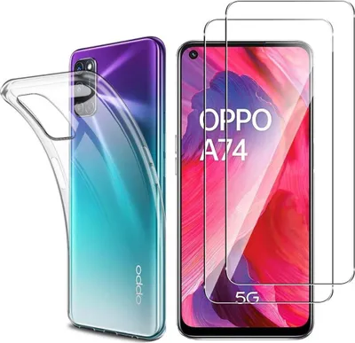 Immagine prodotto di Custodia per Oppo A74 5G con 2 protezioni in vetro temperato Phonillico®