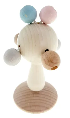 Produktbild von Babyspielzeug Klapperbäumchen natur BxHxT 6x11x5cm
