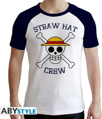 Produktbild von One Piece Skull T-Shirt M Weiß Blauf