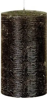 Produktbild von Rustikale durchgefärbte Kerze Schoko, 100 x 70 mm, Stumpenkerze, rußarm, tropffrei, RAL Kerzengüte Qualität