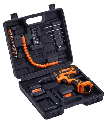 Produktbild von Akku-Bohrschrauber-Set 21V 2Ah + Zubehör KD3353