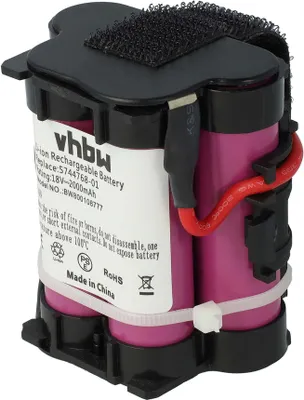 Produktbild von vhbw Akku kompatibel mit Flymo Robotic Lawn Mower 1200R 2013 Rasenmäher Grasschere, Strauchschere Heckenschere Gartengeräte (2000mAh 18V Li-Ion)