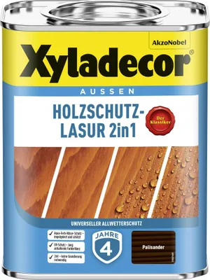 Produktbild von Xyladecor Holzschutz-Lasur 2 in 1, Fertig gemischt, 12 m²/L, 0,75 l