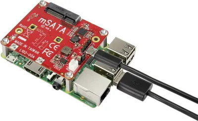 Produktbild von Renkforce USB/mSATA-Converter Shield Passend für (Entwicklungskits): Raspberry Pi®