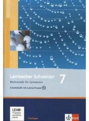 Obrázek produktu pro Lambacher Schweizer. 7. Schuljahr. Arbeitsheft plus Lösungsheft und Lernsoftware. Thüringen