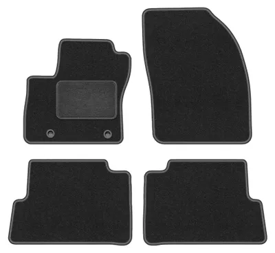Produktbild von Velours-Fußmatten für Ford C-MAX MK1 2003-2010 (Minivan) – 4-tlg, Graphit, passgenau – Wielganizator LUX