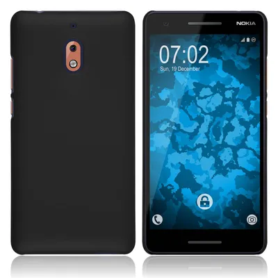 Produktbild von PhoneNatic Case kompatibel mit  Nokia 2.1 - Hülle schwarz gummiert Hard-case Cover