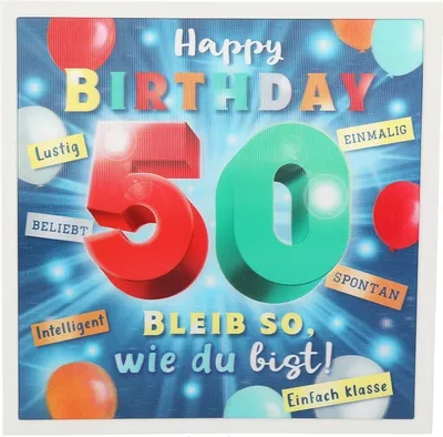 Produktbild von Depesche 3D Klappkarte 004 zum 50. Geburtstag