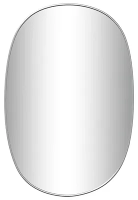 Image de vidaXL Miroir mural argenté 50x35 cm