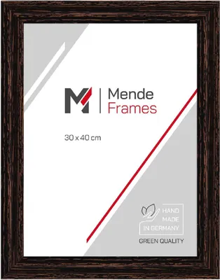 Produktbild von MendeFrames Bilderrahmen H740 Shabby-Chic schwarz 10x10 cm Antireflexglas