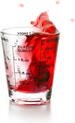 Image de Mini verre doseur transparent 30 x 5 x 6 cm