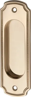 Produktbild von Marchesi Schiebetürmuschel rustikal, Schiebetürgriff 40x127mm, Messing poliert