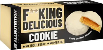 Produktbild von AllNutrition | F**King Delicious Cookie | Protein Cookie White chocolate with peanut butter