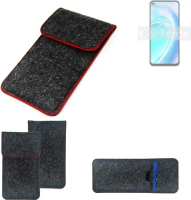 Produktbild von K-S-Trade Handy Schutz Hülle kompatibel mit OnePlus Nord CE 2 Lite 5G Schutzhülle Handyhülle Filztasche Pouch Tasche Case Sleeve Filzhülle
