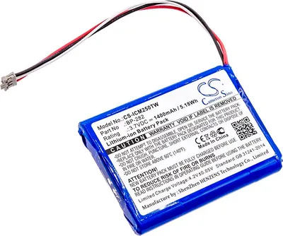 Produktbild von TECHTEK Akku Kompatibel mit [Icom] IC-M25 Ersetzt BP-282