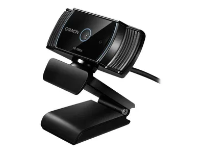 Image de Webcam Canyon CNS-CWC5, Full HD, 2 mégapixels, autofocus, rotation 360°, câble 2m, USB 2.0, Noir