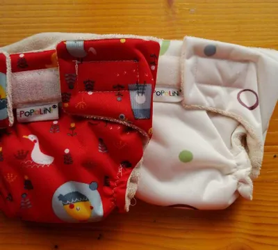 Image de Popolini Doll Diaper - Couche lavable pour poupées - Lot de 2