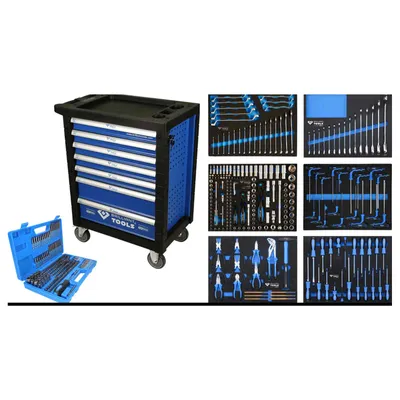 Immagine prodotto di BRILLIANT TOOLS Carrello da officina con 7 cassetti e 473 utensili - BT153473