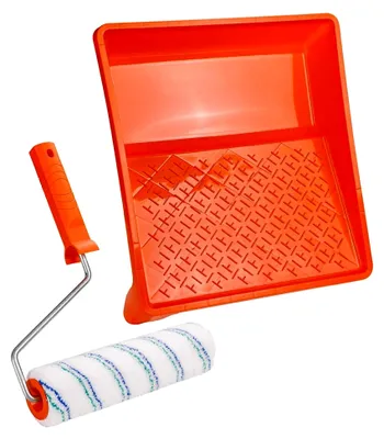 Produktbild von Maler-Set XL - 3tlg. | Farbwanne + Bügel + Farbwalze