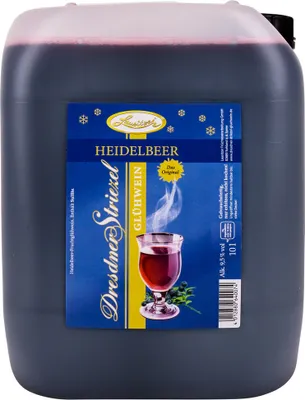 Produktbild von Dresdner Striezel Glühwein - Heidelbeere 10l Kanister